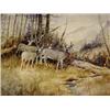 Image 1 : C.M. Russell (1864-1926). Watercolor. "Group of Deer." 12" x 16". Estimate $60,000-$80,000.…