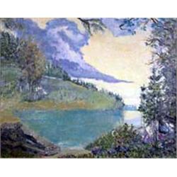 Carl Rungius (1869-1959). Oil on board. Landscape. 16" x 20". Estimate $15,000-$20,000.…