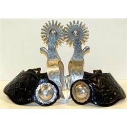 Crockett Silver Mounted Parade Spurs. Estimate $2,000-$3,000.…
