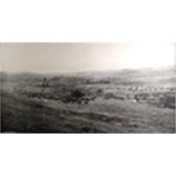 L.A. Huffman. Collotype. "Throwing Rangers To The Round-Up - Big Dry, No. Montana." 15" x 29". Es…