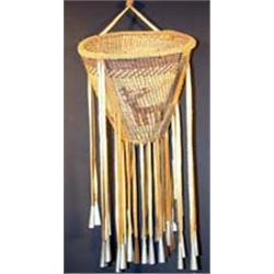 Apache Indian Burden Basket. 8  x 8.5  without fringe. Estimate $400-$500.…