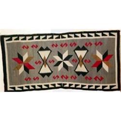 Navajo Indian Teec Nos Pos Rug, circa 1940's-1950's. Fine condition. 36" x 72". Estimate $1,000-$…