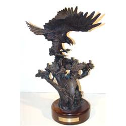 Lorenzo Ghiglieri (b.1931). Bronze sculpture. "The Champion." #4/100. 17" tall. Estimate $2,000-$…