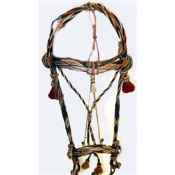 Hitched Horse Hair Bridle. Old. Same damage. Estimate $2,000-$3,000.…