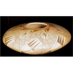 Large Hopi Polychrome Seed Jar by Vernida Polacca Nampeyo with migration design. 6" x 12". Estima…