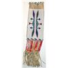 Image 1 : Sioux Indian Beaded & Quilled Pipe Bag. Almost beaded To top. Fine condition. 26" x 7". Estimate …