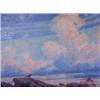 Image 1 : Charles C. Curran (1861-1942). Oil on board. "The Rivals." An important early artist. 12" x 16". …