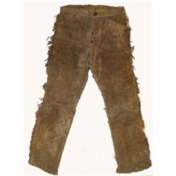 Buckskin Frontier Leggings. Estimate $800-$1200.…