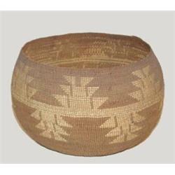 Hupa Indian Basket. Ex Otha Wearin collection. 6.5" x 8". Estimate $900-$1,200.…