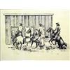 Image 1 : Harold Dow Bugbee (1900-1963). Pen & ink. 3 Cowboys on horseback. 8.5" x 11.25". Estimate $750-$1…