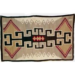 Western Reservation Navajo Indian Crystal Rug. 81" x 50.5". Estimate $2,000-$3,000.…