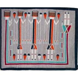 Navajo Indian Yei Rug. 66.5" x 52". Estimate $1,500-$2,000.…