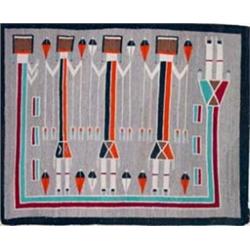 Navajo Indian Yei Rug. 66.5  x 52 . Estimate $1,500-$2,000.…