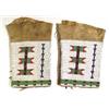 Image 1 : Sioux Indian Beaded Hide Leggings. 19th century. Ex Harold Ickes collection - Secretary of the In…