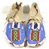 Image 1 : Northern Plains Fully Beaded Moccasins. 10" long. Excellent condition. Estimate $1,000-$1,500.…