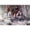 Image 1 : John Jones. Oil on canvas. Mountain man & woman. 24" x 30". Estimate $3,000-$4,000.…