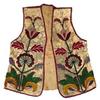 Image 1 : Blackfeet Indian Man's Size Beaded Vest. 21" x 17". Estimate $1,500-$2,000.…