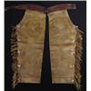 Image 1 : Early Shotgun Chaps with nice fringe & conchos. Fine Condition. No maker. Estimate $800-$1200.…