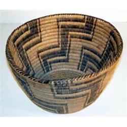 Pima Indian Basket. Excellent designs & condition. 7" x 11.5". Estimate $600-$800.…