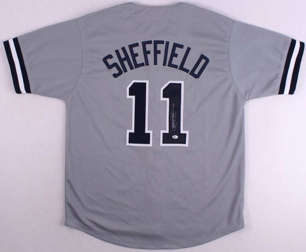 Gary Sheffield Signed Yankees Jersey 