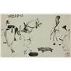 Image 3 : Chinese WC Figure Scroll Fu Baoshi1904-1965