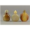 Image 1 : Fine Three Pieces of Chinese Agate Snuff Bottles