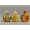 Image 2 : Fine Three Pieces of Chinese Agate Snuff Bottles