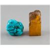Image 2 : Two Pc of Turquoise Stone & Shoushan Stone Seal