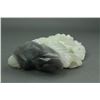Image 8 : Chinese Fine Two Color White Jade Carving w Stand