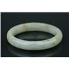 Image 3 : Chinese White Jadeite Carved Bangle