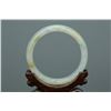 Image 5 : Chinese White Jadeite Carved Bangle
