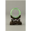 Image 2 : Exquisite Emerald Green Jadeite Carved Bangle