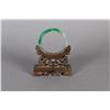 Image 2 : Fine Chinese Clear & Deep Green Icy Jadeite Bangle