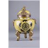Image 2 : Chinese Qing Period Bronze Cloisonne Tripod Censer