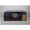 Image 1 : Chinese Wood Lacquer Box and Gilt Stamp