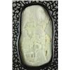 Image 5 : Chinese Fine White Jade Carved Screen
