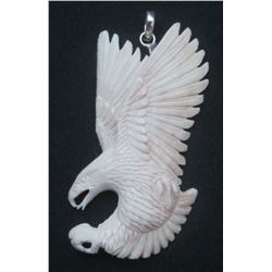Hand Carved Eagle Pendant