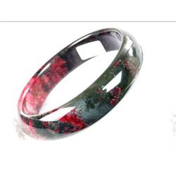 Extremely Rare Natural Floral Jade Bangle/Bracelet