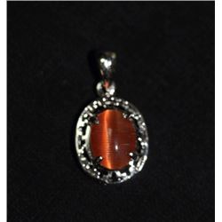 Sterling Silver Jade Pendant