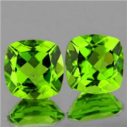 Natural Peridot Pair 4.18 cts - VVS