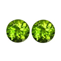 Natural Peridot Pair 3.74 cts - VVS