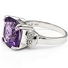 Image 2 : Natural Amethyst & Diamond 7.019 carats Ring