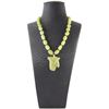Image 1 : Natural Stone Lemon Jade Necklace