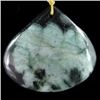 Image 2 : Natural Columbian Emerald Pendant Necklace