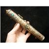 Image 1 : Antique Tibet Buddh Royal Message Tube with Jade & Gems