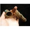 Image 3 : Antique Tibet Buddh Royal Message Tube with Jade & Gems