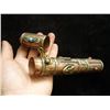 Image 4 : Antique Tibet Buddh Royal Message Tube with Jade & Gems