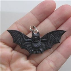 Hand Craved Bat Pendant
