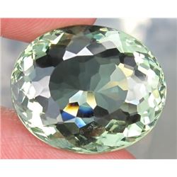 Natural Light Green Tea Color Amethyst 19.18 carats