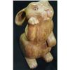 Image 1 : Hand Carved Wooden Bunny